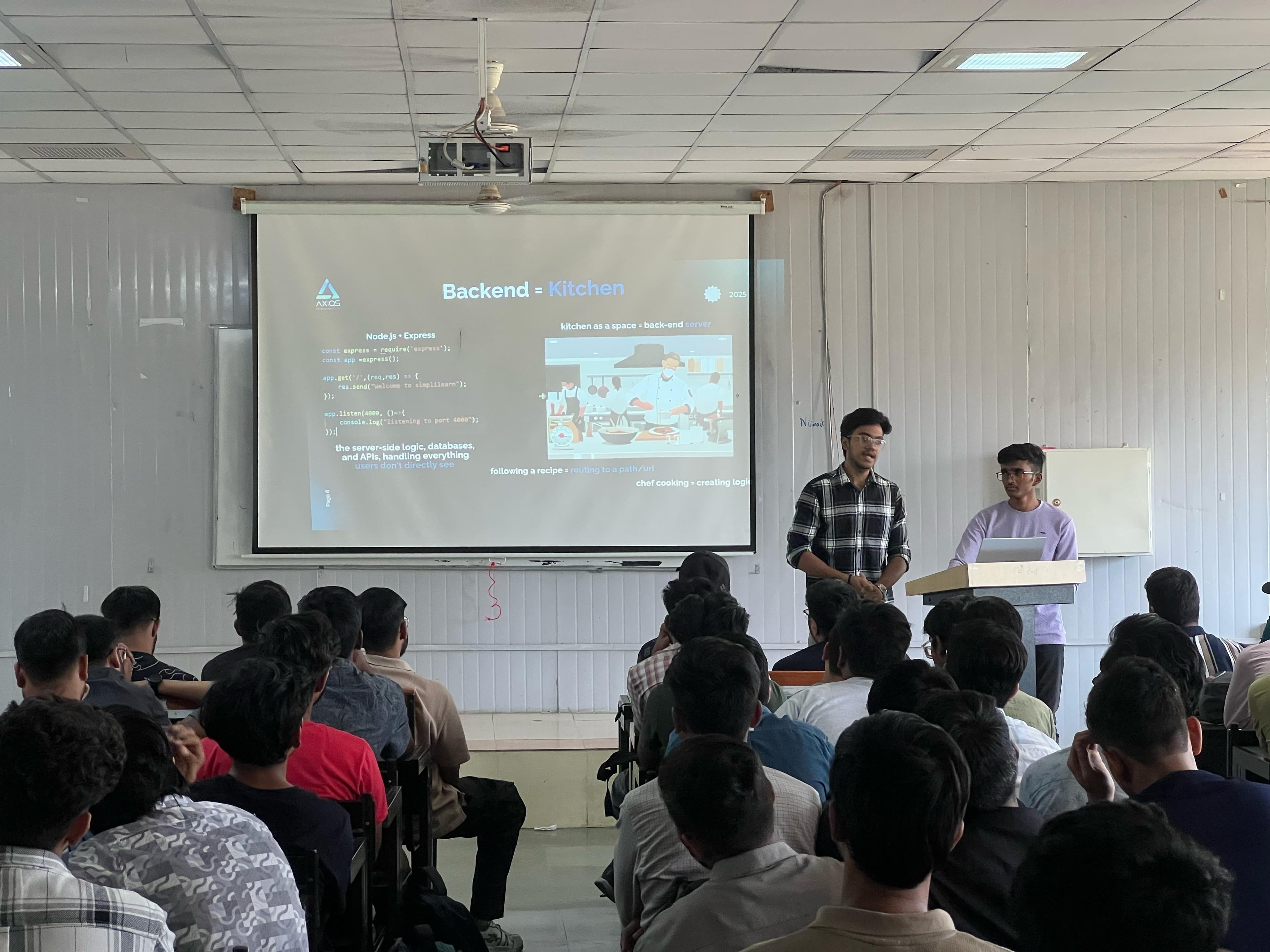 Team working session