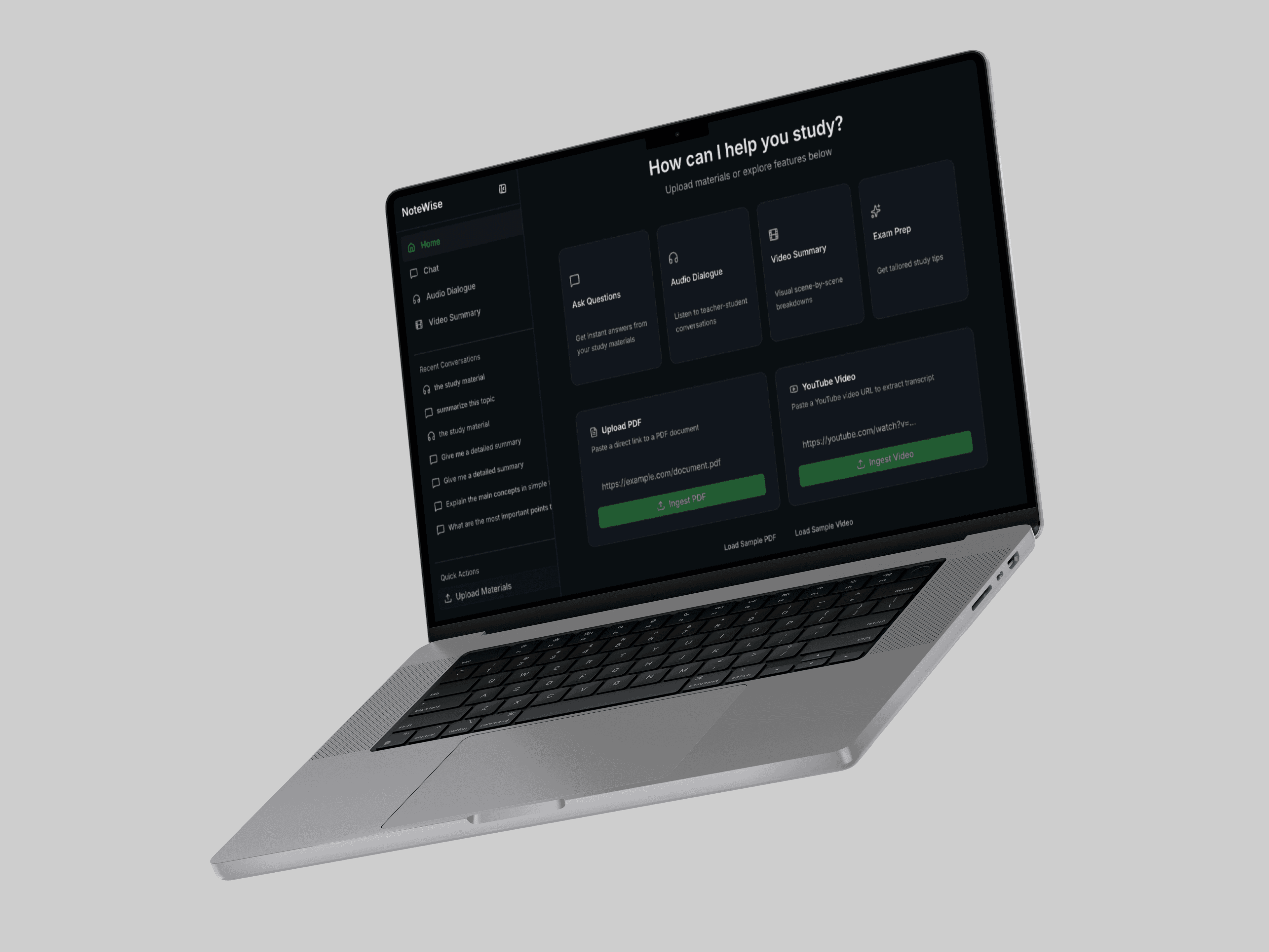 Chat interface with streaming responses and citations